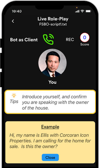 Personalized training